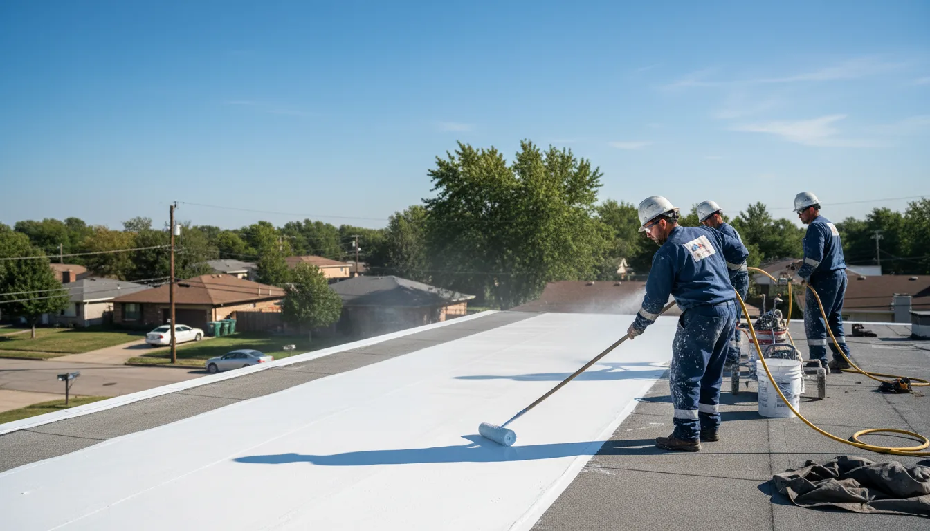 Commercial roof coating in Brecksville, OH near me